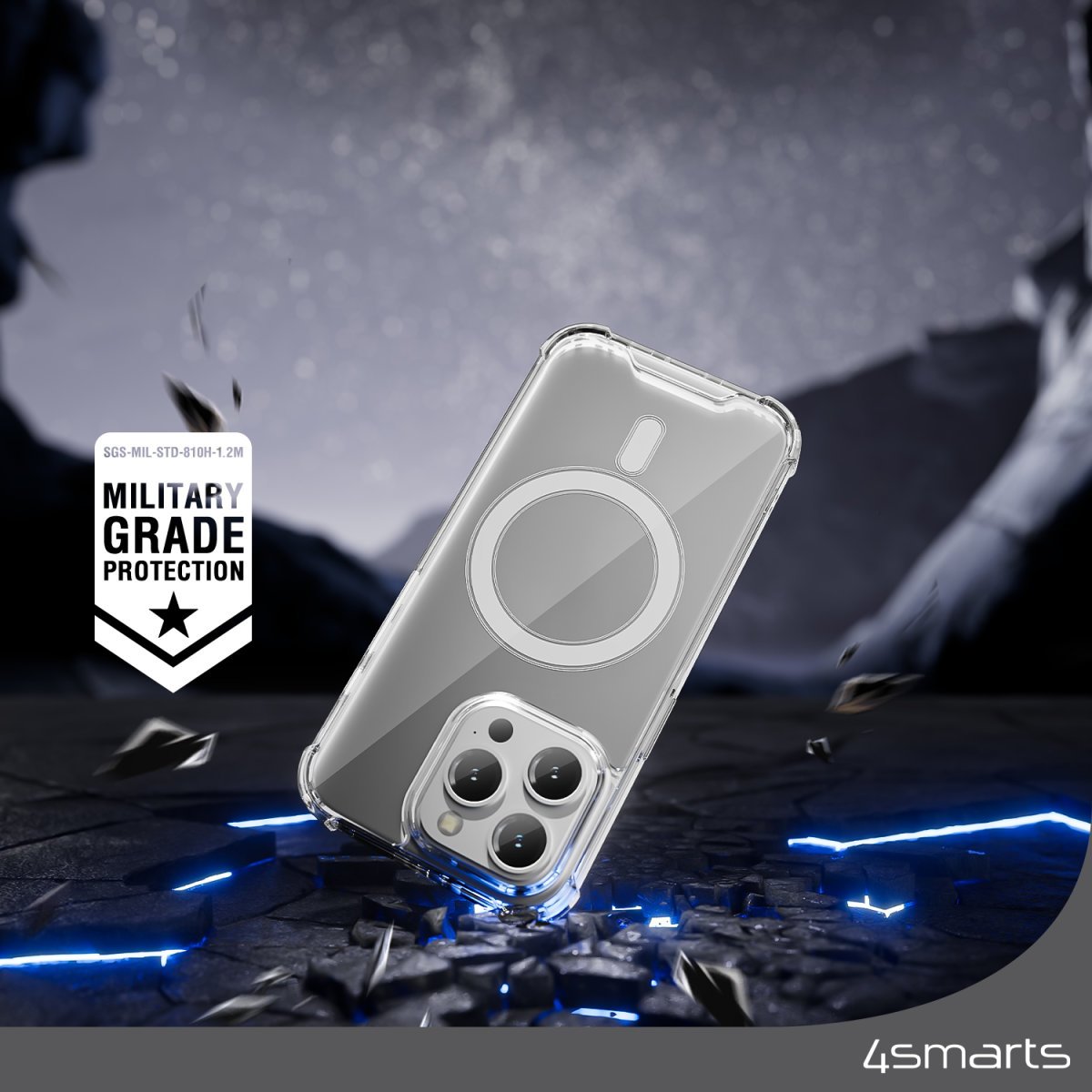 Funda  4smarts Hybrid Ibiza Para Apple Iphone 15 Plus Magsafe-Kompatibel