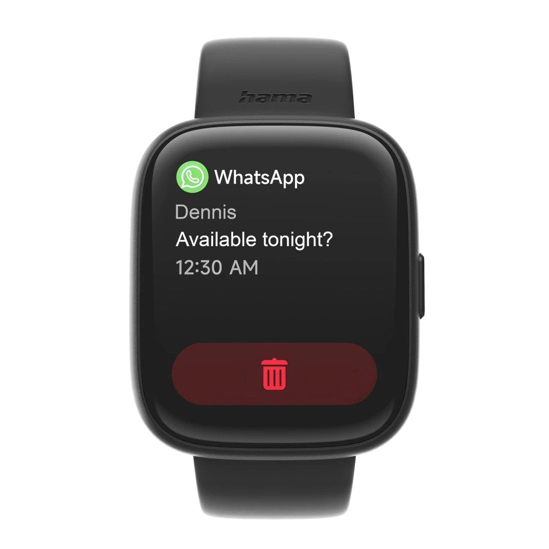 Smartwatch Hama 4000 Lcd 1.65" Ip68 Diferentes Sensores Salud Negro