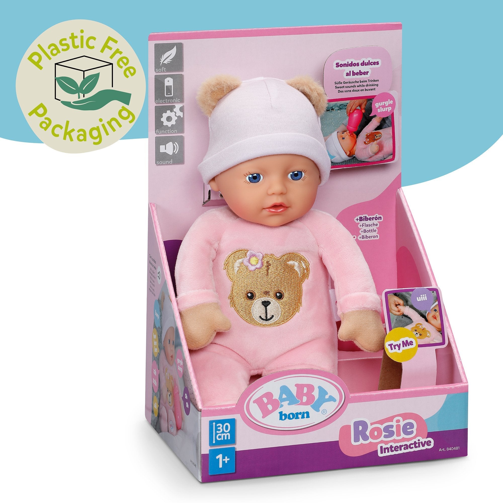Muñeca Interactiva Baby Born 30cm