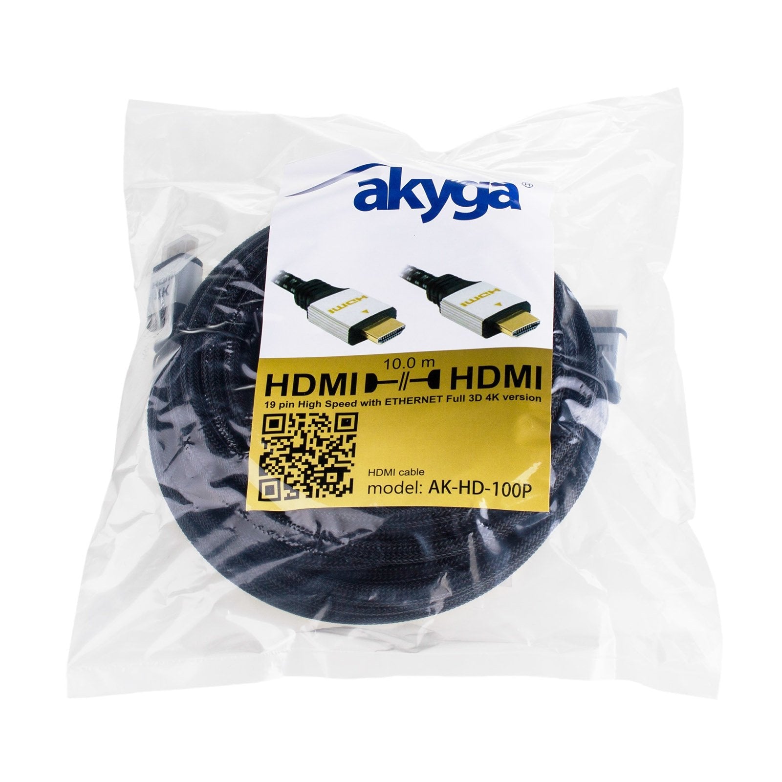 EAN 5901720133540 - Akyga AK-HD-100P cable HDMI 10 m HDMI tipo A (Estándar) Negro imagen 3