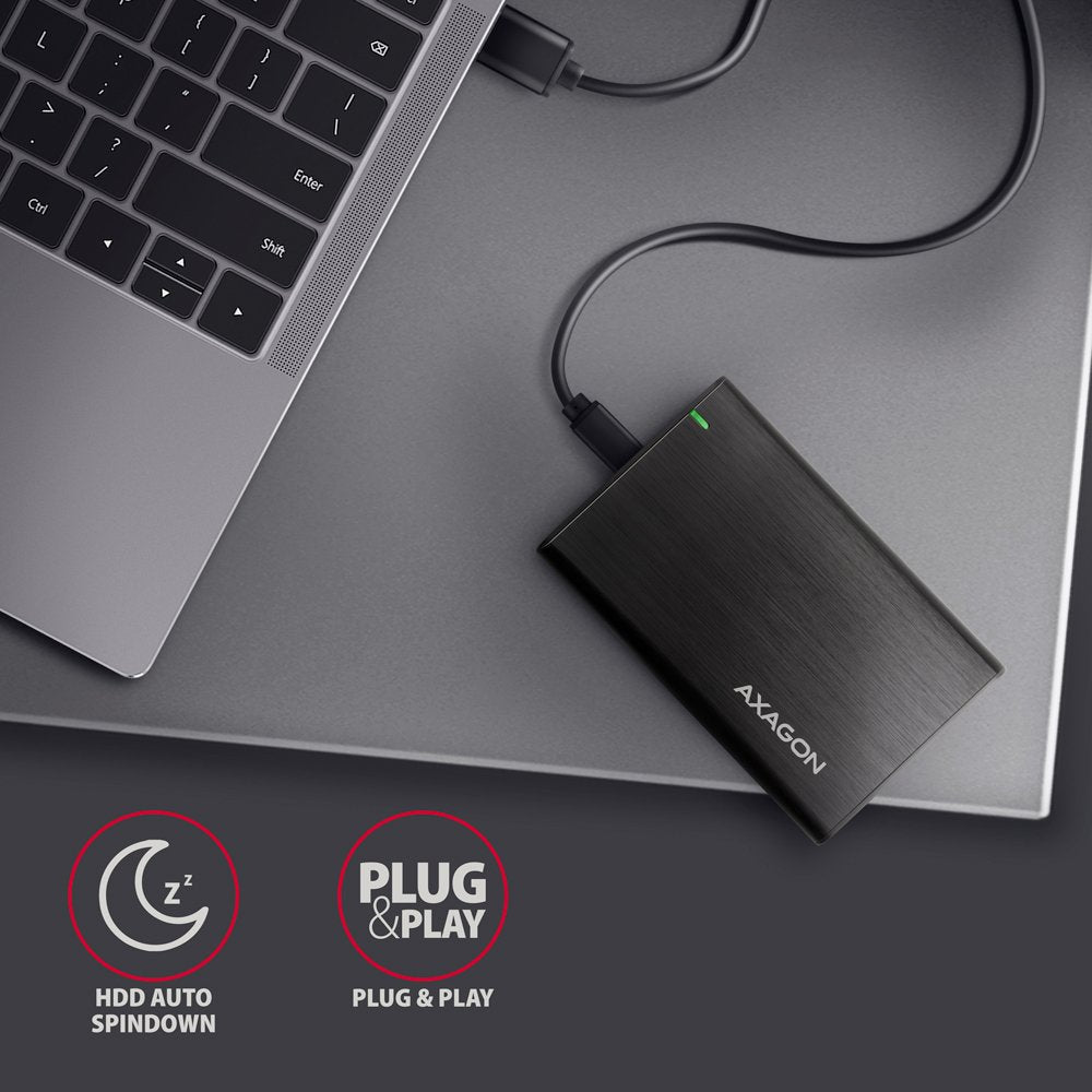 EAN 8595247906502 - Axagon EE25-A6C caja para disco duro externo Carcasa de disco duro/SSD Negro 2.5" imagen 6