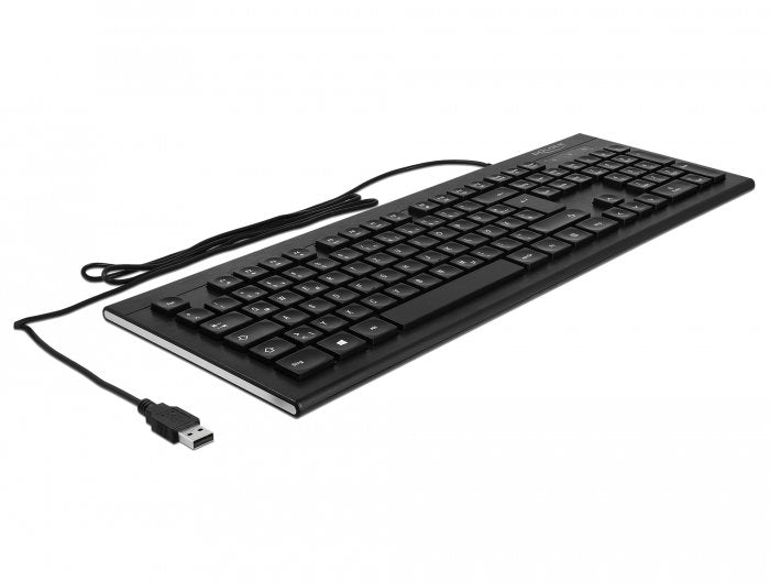 Delock Usb Tastatur Kabelgebunden 1,5 M Negro (Water-Drop)