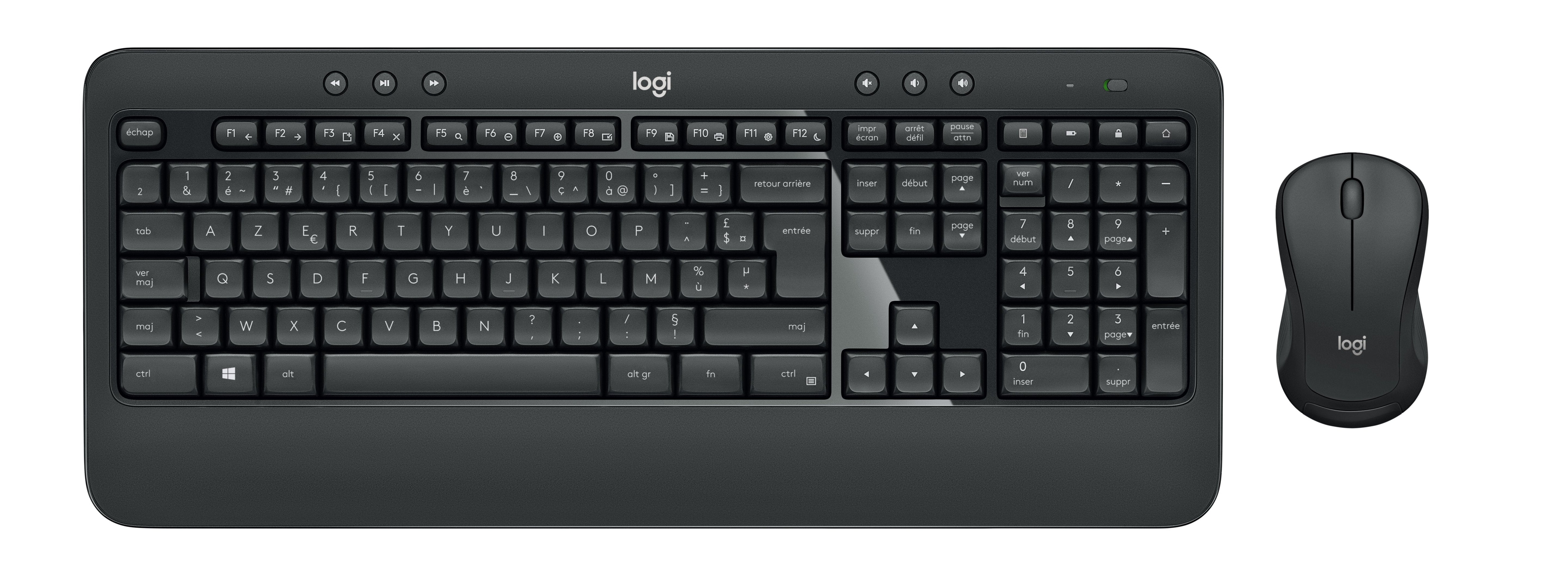 Logitech Mk540 Rf Wireless Azerty Belgisch Schwarz - Weiss