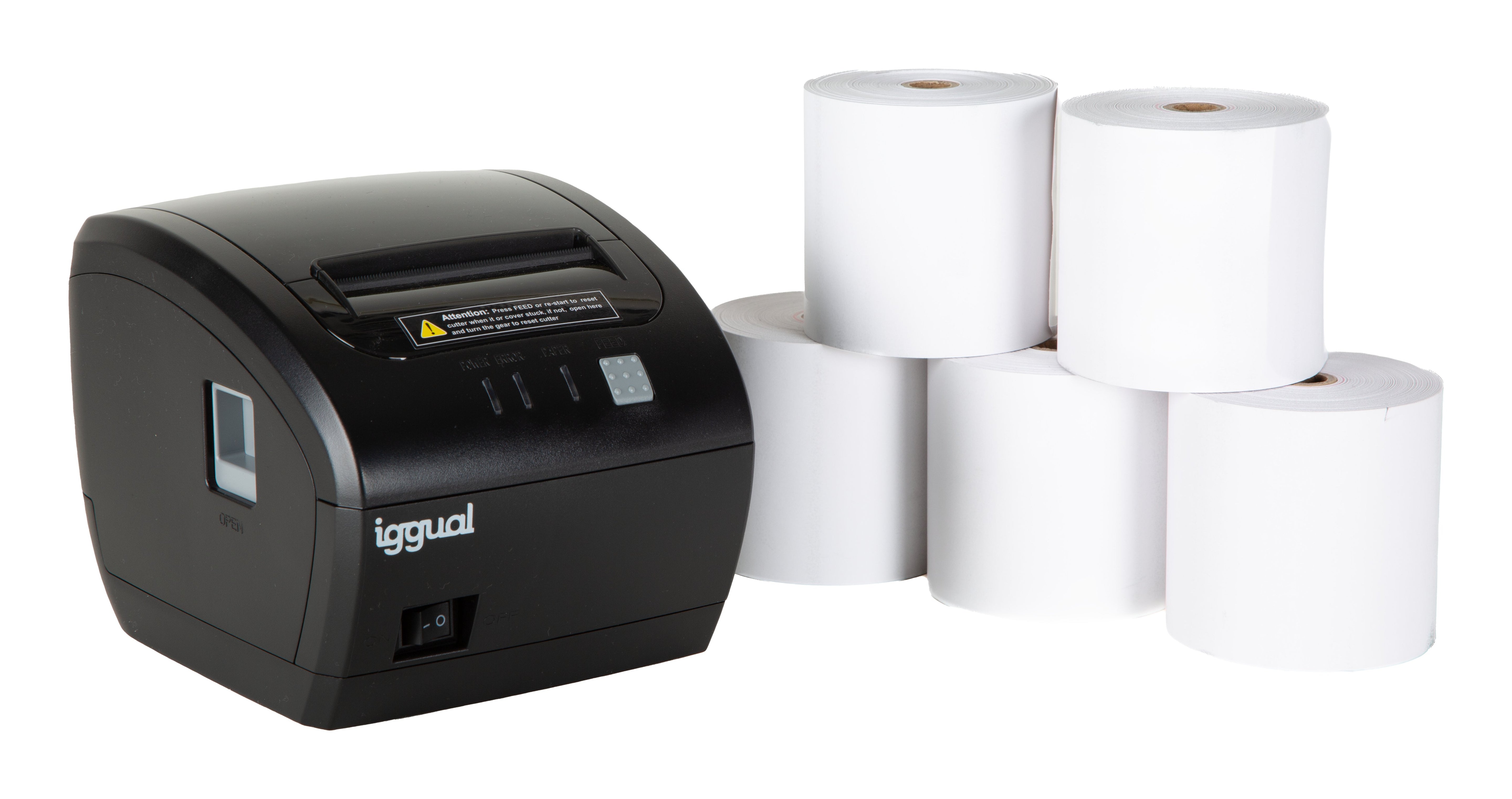 EAN 2509122213247 - iggual IGG318232+IGG317655 impresora de recibos 203 x 203 DPI Alámbrico Transferencia térmica imagen 1