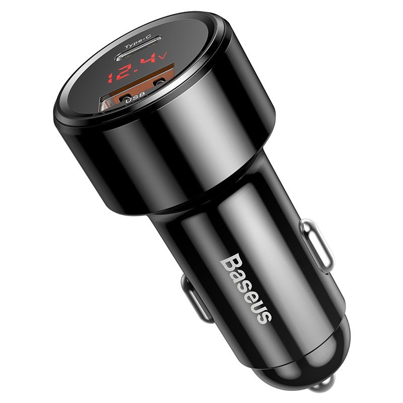 EAN 6953156293182 - Baseus CCMLC20C-01 cargador de dispositivo móvil Universal Negro Encendedor de cigarrillos Carga rápida A imagen 3