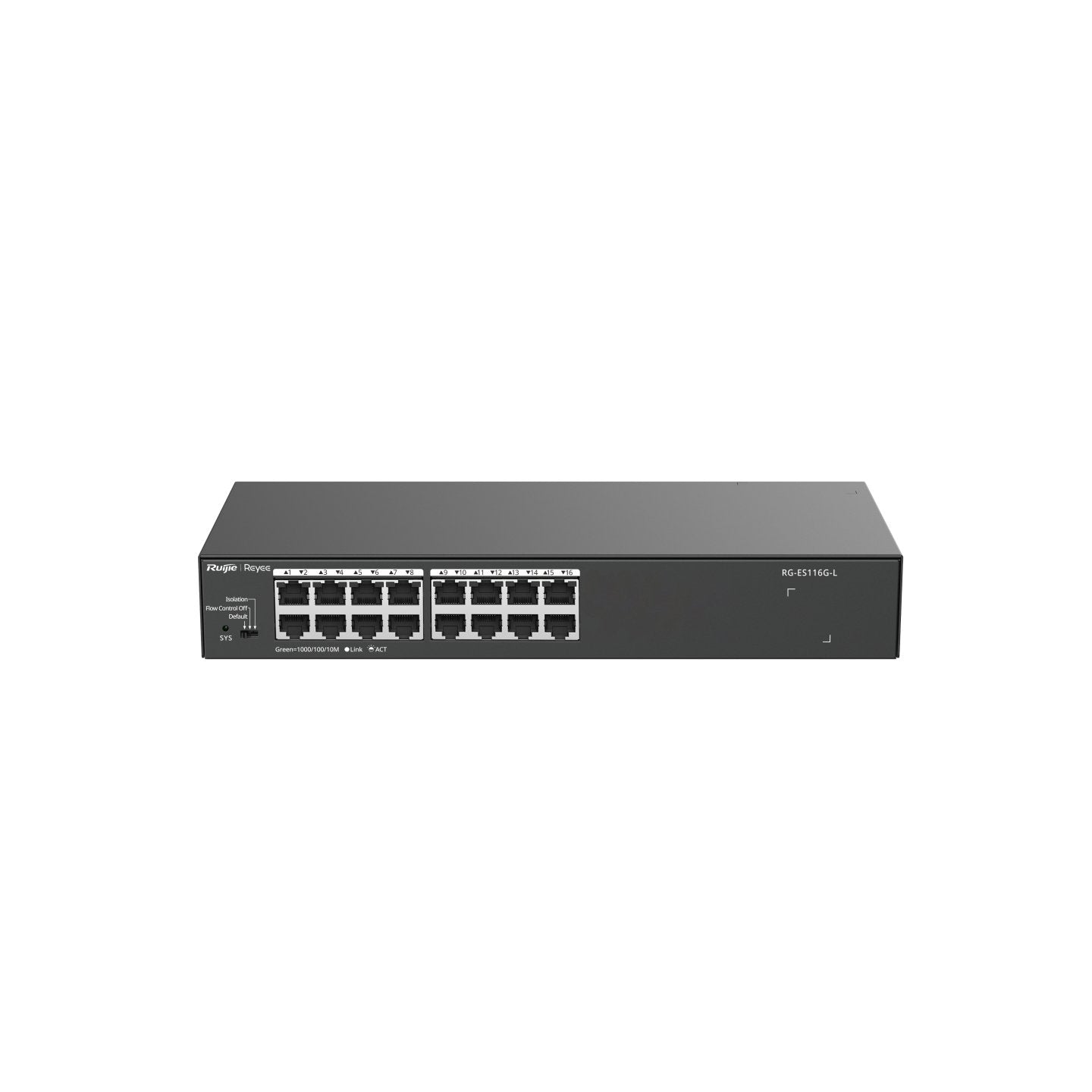 Switch Ruijie Rg-Es116g-L 16 Puertos Gigabit Metal Housing