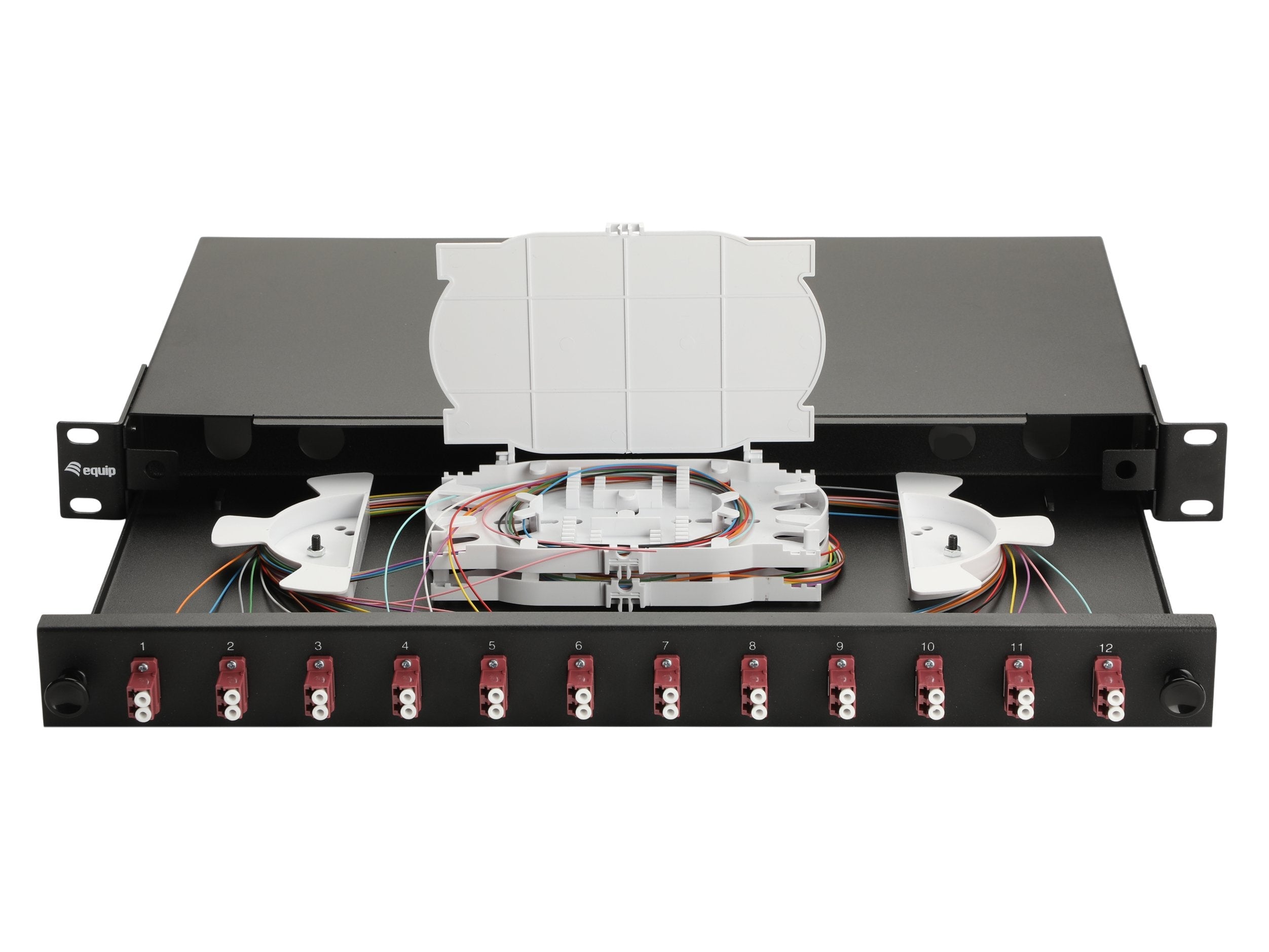 Equip Lwl-Spleisskamen 12-Port Lc-Duplex Om4 1u Komplett Sw