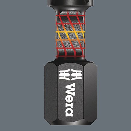 Wera Bit-Check 30 Impaktor 2, 1/4", Juego De Puntas Con Revestimiento De Diamante De 30 Piezas, Extremadamente Resistente 5057697001