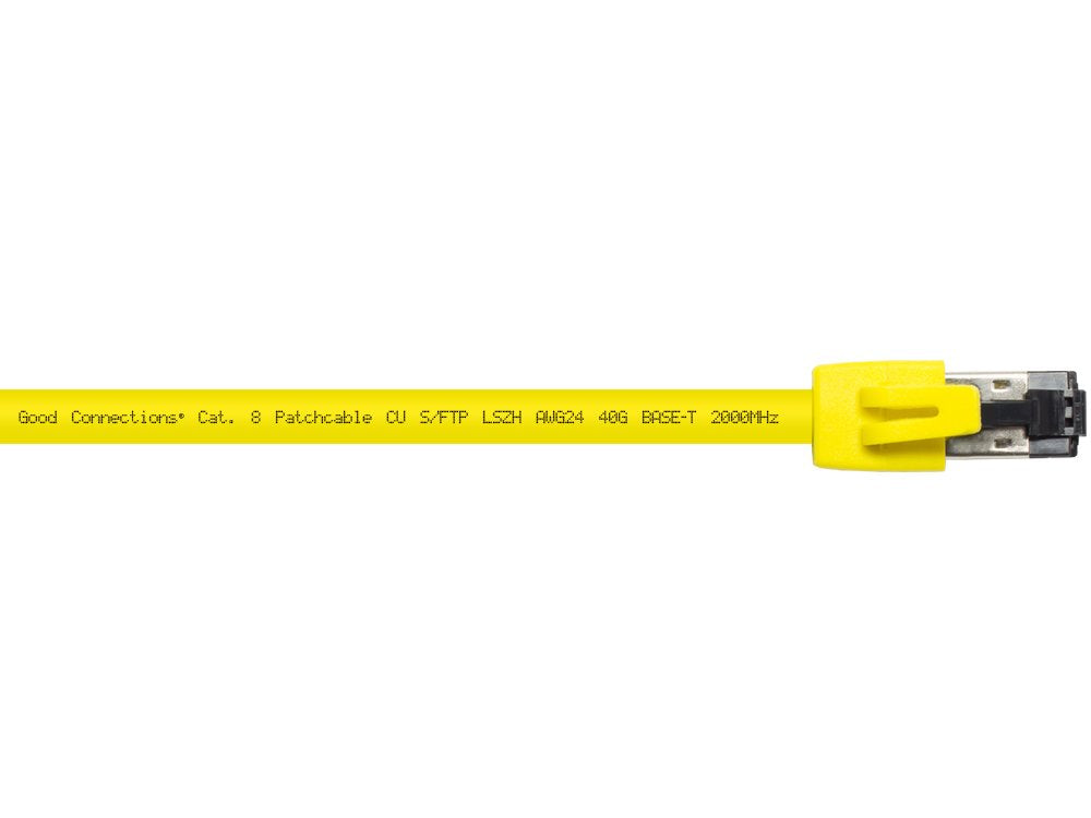 Rns® Cable De Red Cat. 8.1, S Ftp, Pimf, Halogenfrei (Lszh), 2000mhz, 40gbit S, Gelb, 15m, Good Connections®