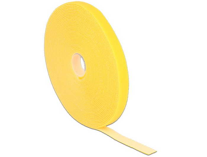 Delock Klettband Auf Rolle L 10 M X B 13 Mm Gelb