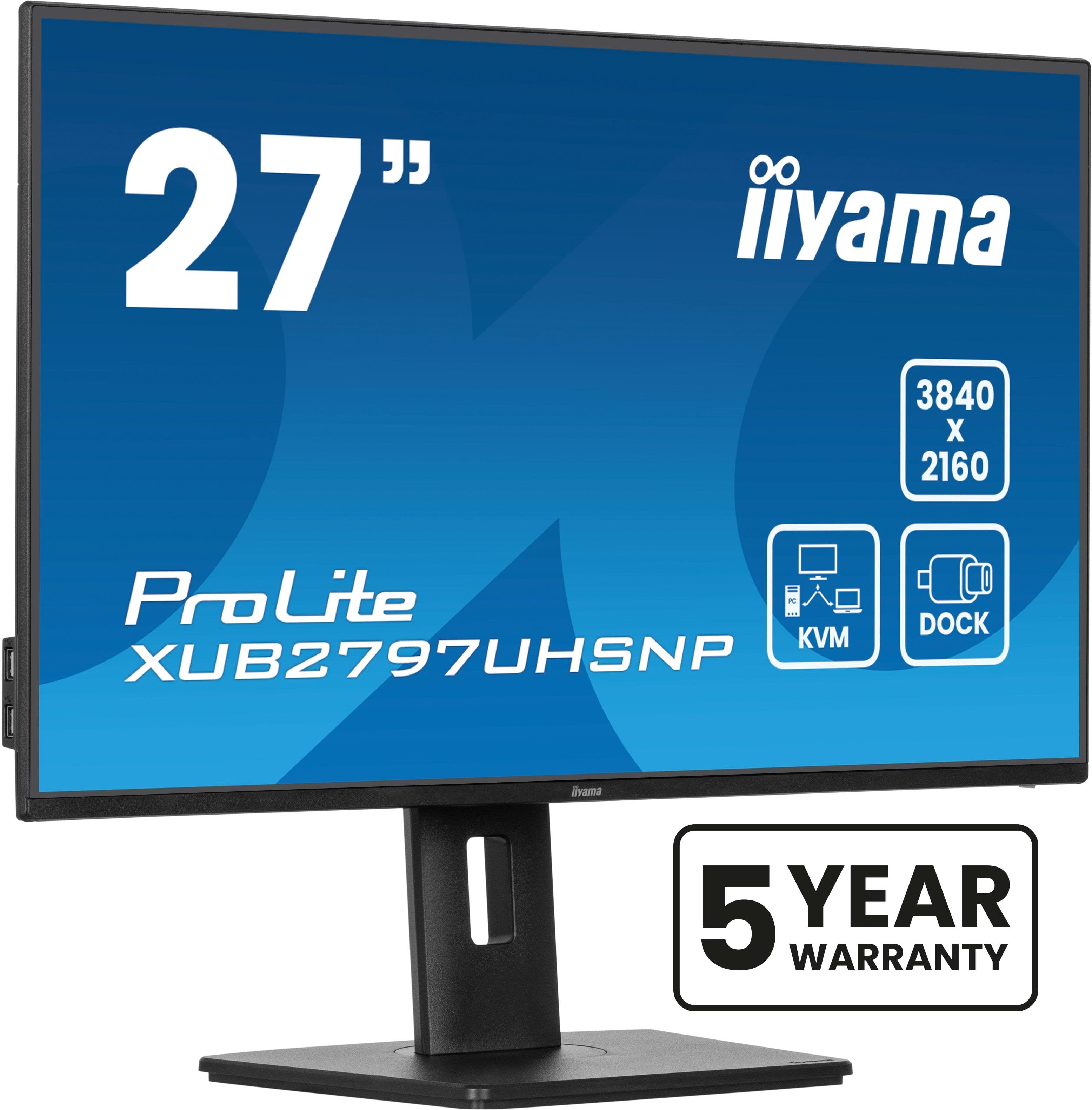 EAN 4948570123810 - iiyama ProLite XUB2797UHSNP-B1 pantalla para PC 68,6 cm (27") 3840 x 2160 Pixeles 4K Ultra HD LED Negro imagen 1