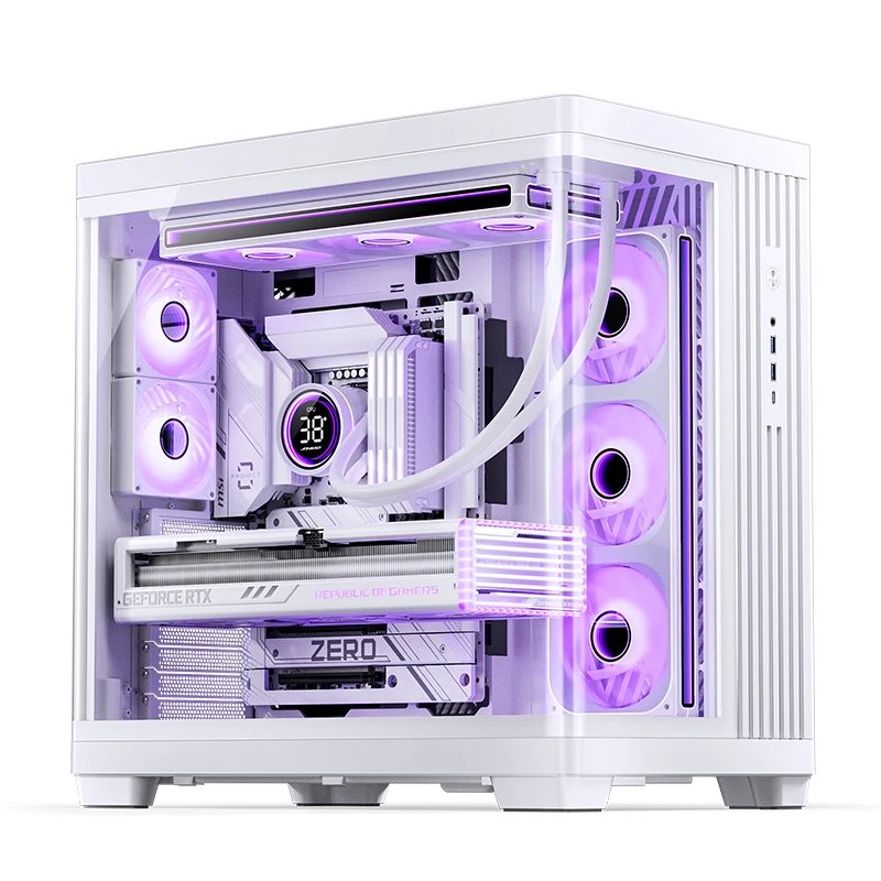Jonsbo Tk-4 Carcasa, Midi-Tower, Atx, Tempered Glass - Blanco