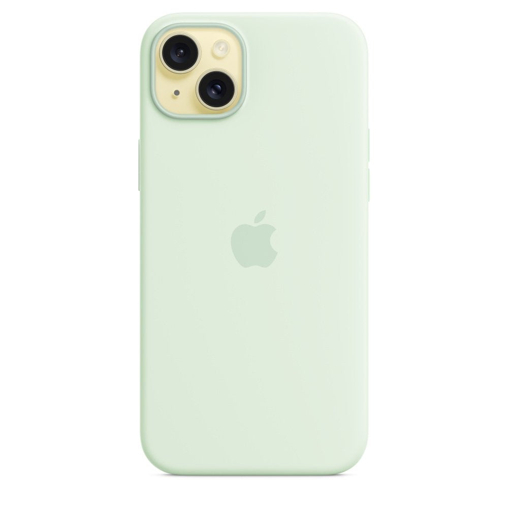 Funda Iphone 15 Plus Silicone Case With Magsafe - Soft Mint