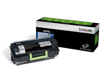 Lexmark 522hl Toner Schwarz Hohe Kapazitt 25.000 Seiten 1er-Pack Return Program, For Labels