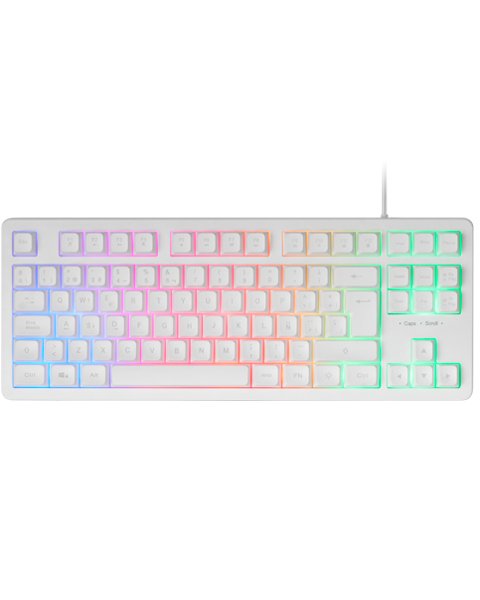 Mars Gaming Mk023 Teclado Gaming - Tecnologia H-Mech Red - Iluminacion Frgb Led - Anti-Ghosting - Compatibilidad
