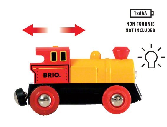 Brio World World Zug Con Locomotora De Batería, Vehículo De Juego 33319