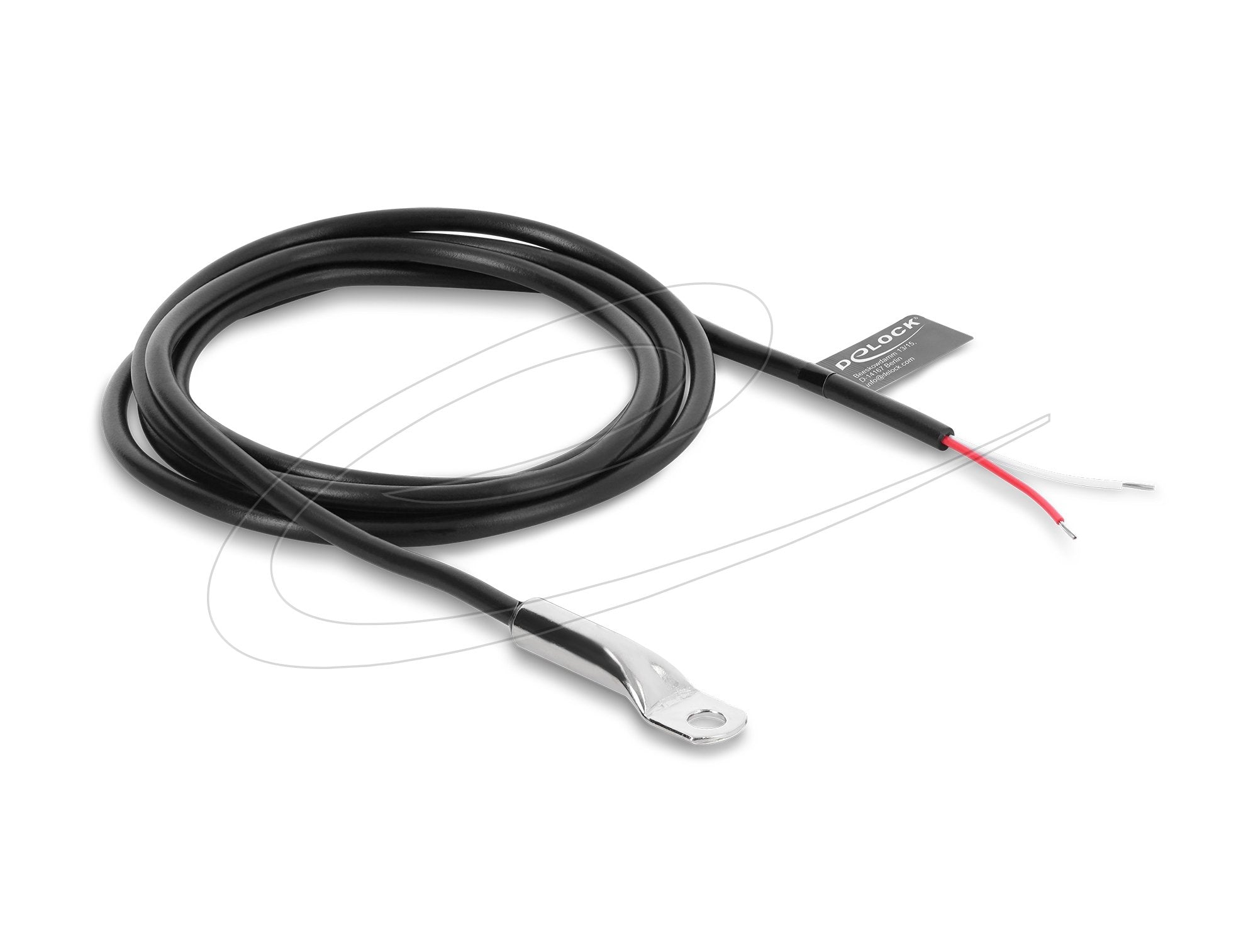 Delock Temperaturfühler-Cable M4 Mit 2 X Offenen Cableenden Pvc Rund B25 50 3950k 1 M