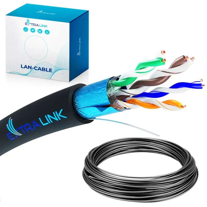 Extralink Cat5e Ftp (F/Utp) Outdoor Twisted Pair 50m