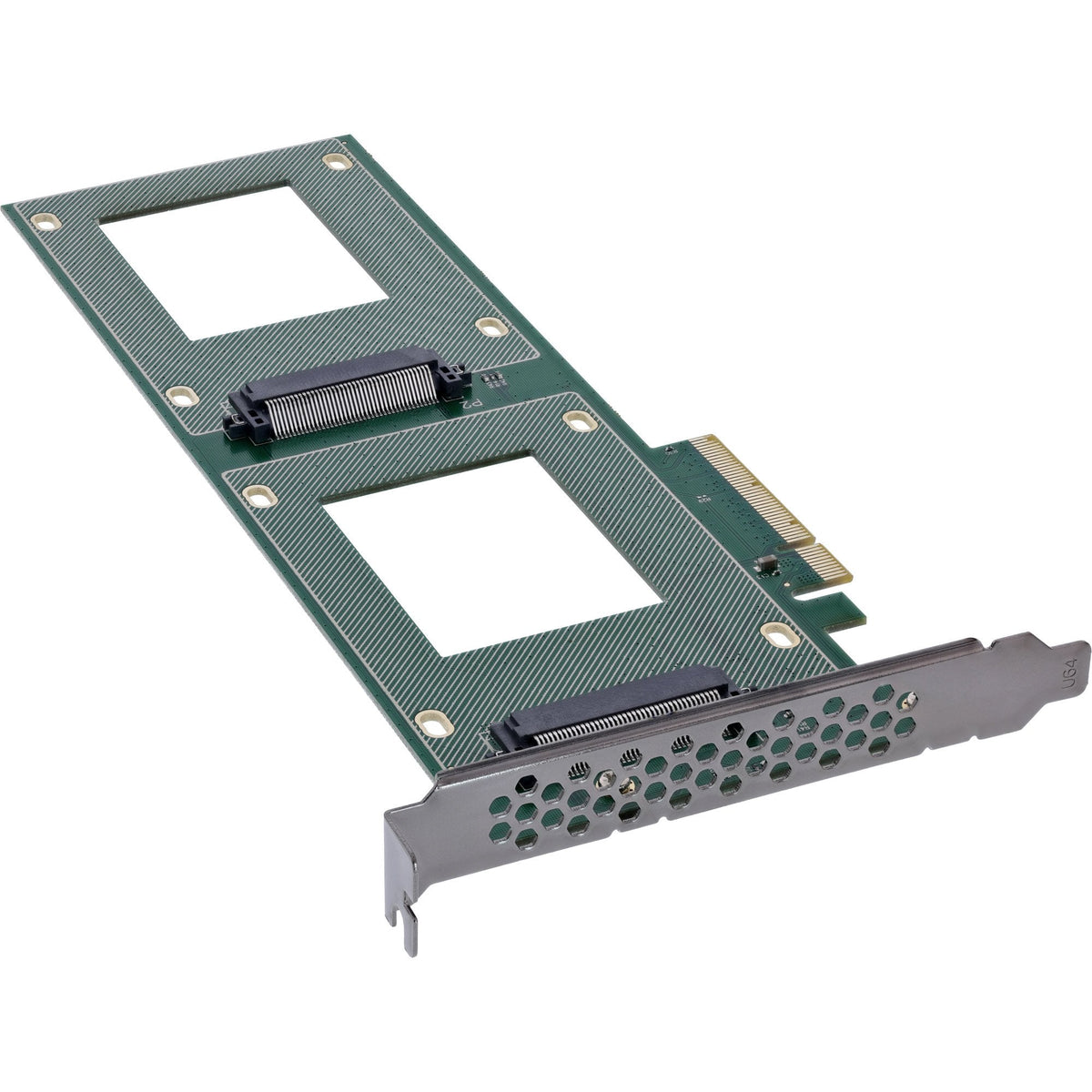 Inline Pcie Tarjeta A 2x Interno U.2 Nvme Sff-8639  Bifurcation - Pcie X8 - Schmal