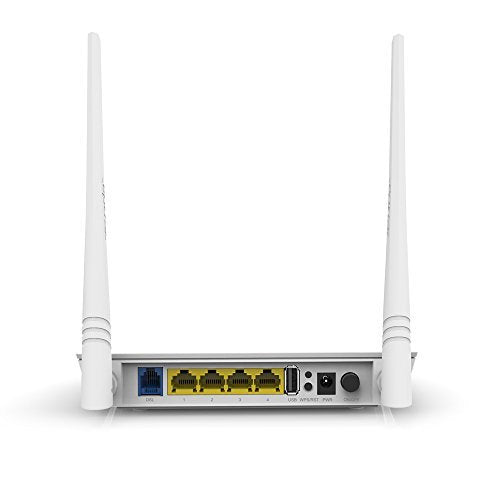 Tenda Router Modem Adsl2+/3g D303  802.11b/G/N 300mbps  2.4ghz  2 Antenas 5dbi  1xrj11  4xrj4