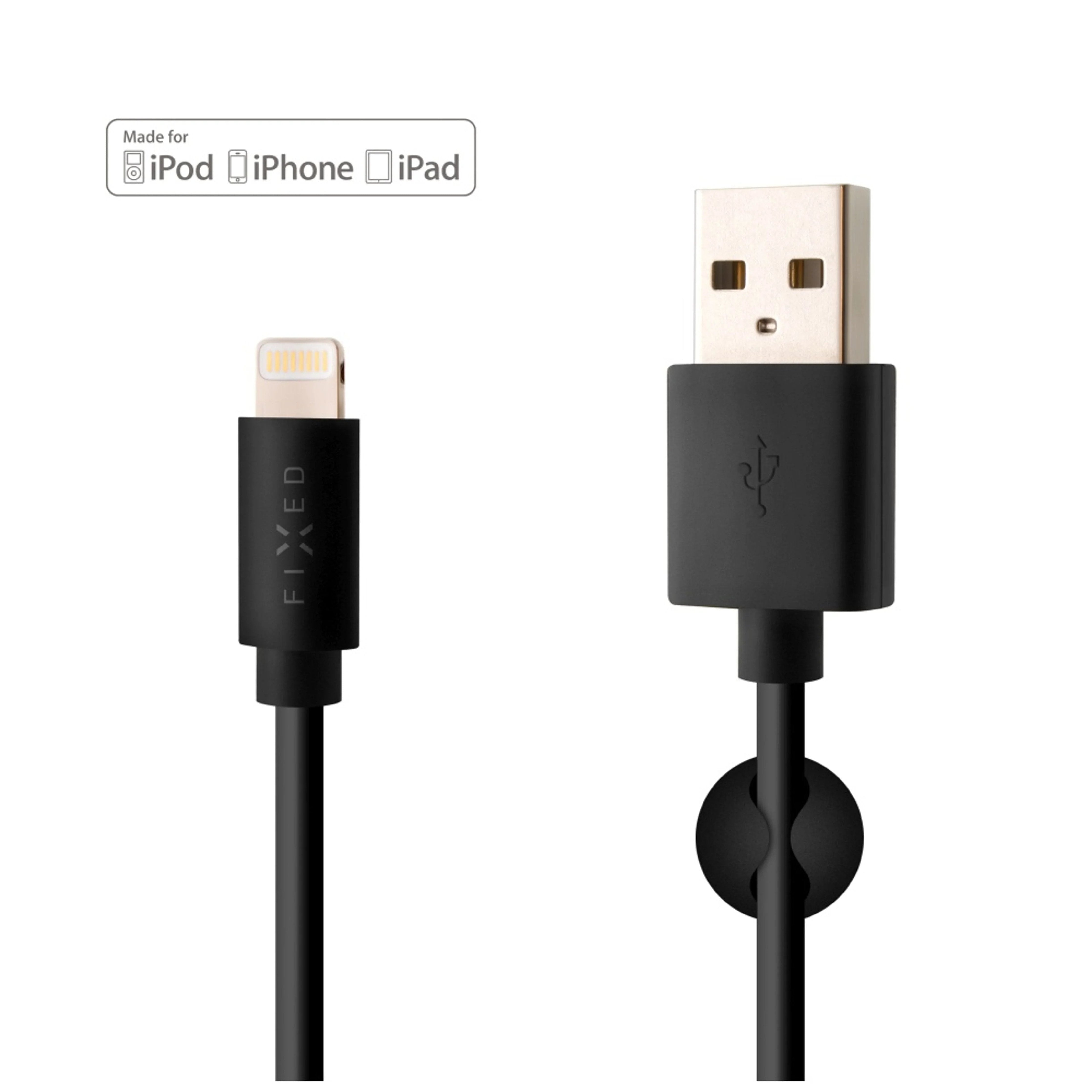 Fixed Datový A Nabíjecí Kabel, Usb-A -> Lightning (Mfi), 20 W, Délka 1 M, Cerná