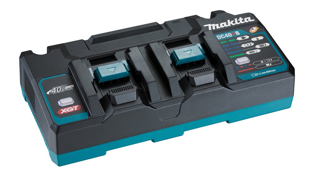 Cargador Rápido Doble Makita Dc40rb Negro/Azul 191n09-8