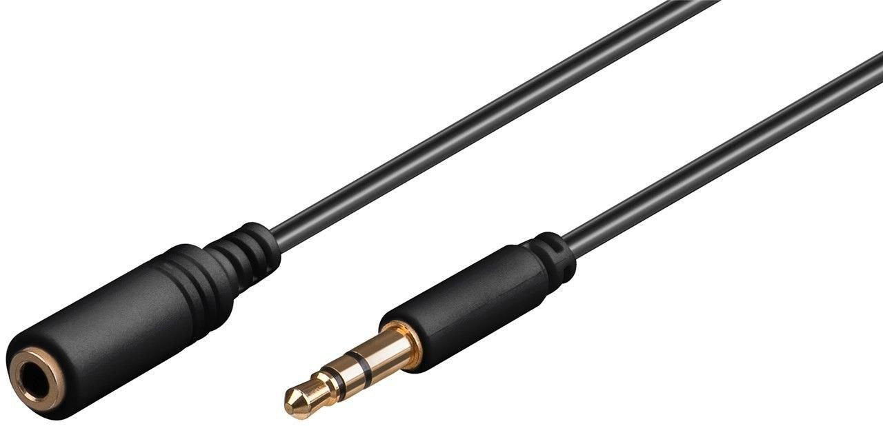 EAN 5711783993667 - Microconnect AUDLG05G cable de audio 0,5 m 3,5mm Negro imagen 1