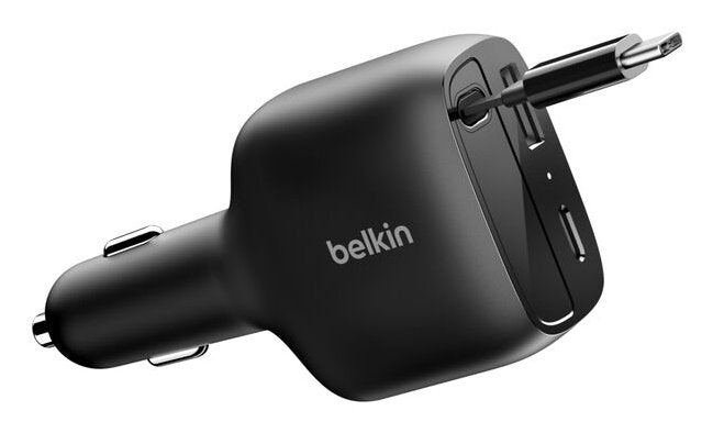Belkin Boostcharge Kfz-Ladegerät 75w Ausz. Usb-C Kabel Ccc001hqbk