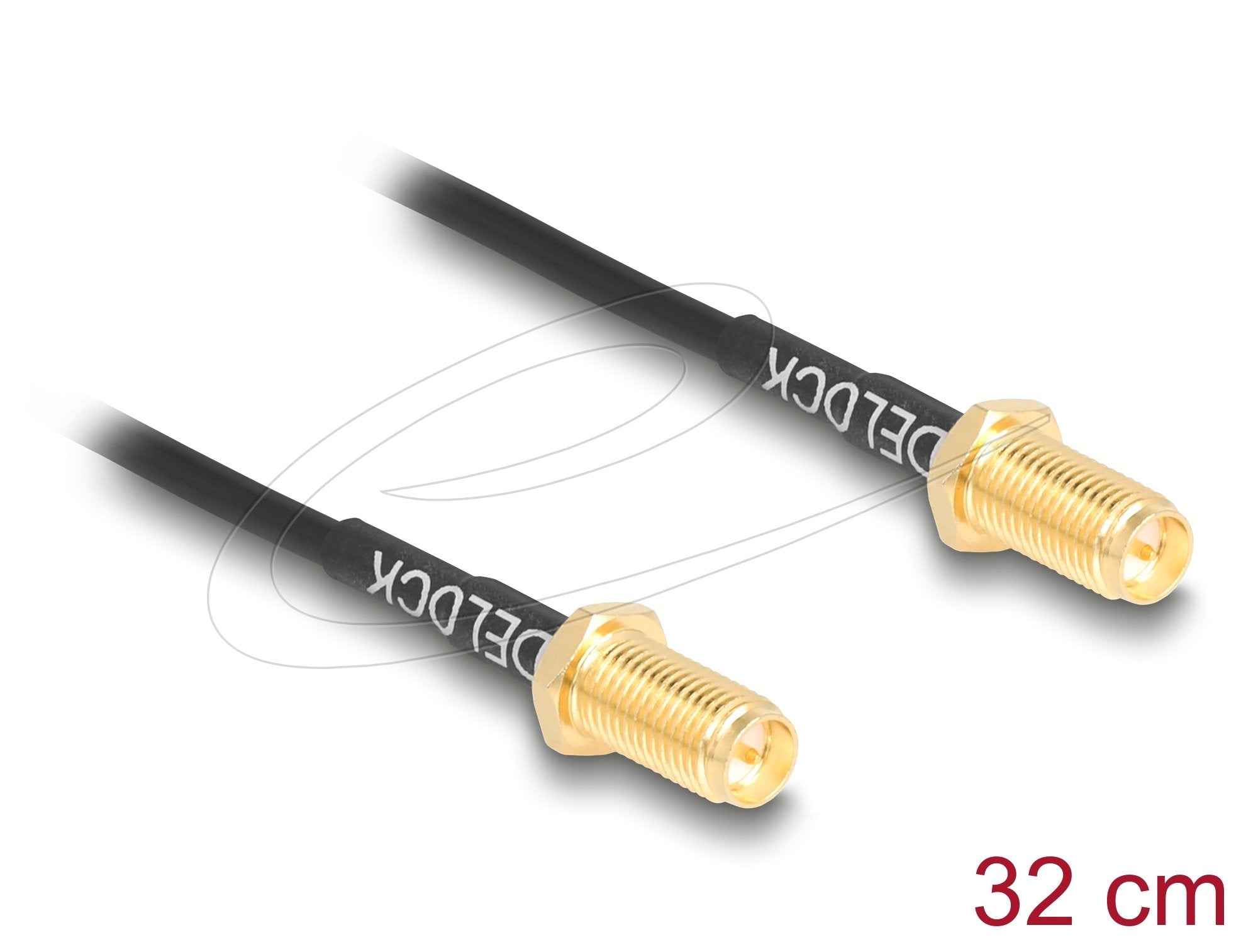 Delock Antennencable Rp-Sma Buchse Zum Einbau Zu Rp-Sma Buchse Zum Einbau Rg-174 32 Cm