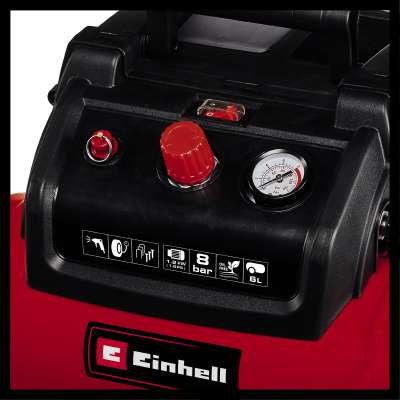 EAN 4006825641578 - Einhell TC-AC 190/6/8 OF Set compresor de aire 1200 W 190 l/min Corriente alterna imagen 3