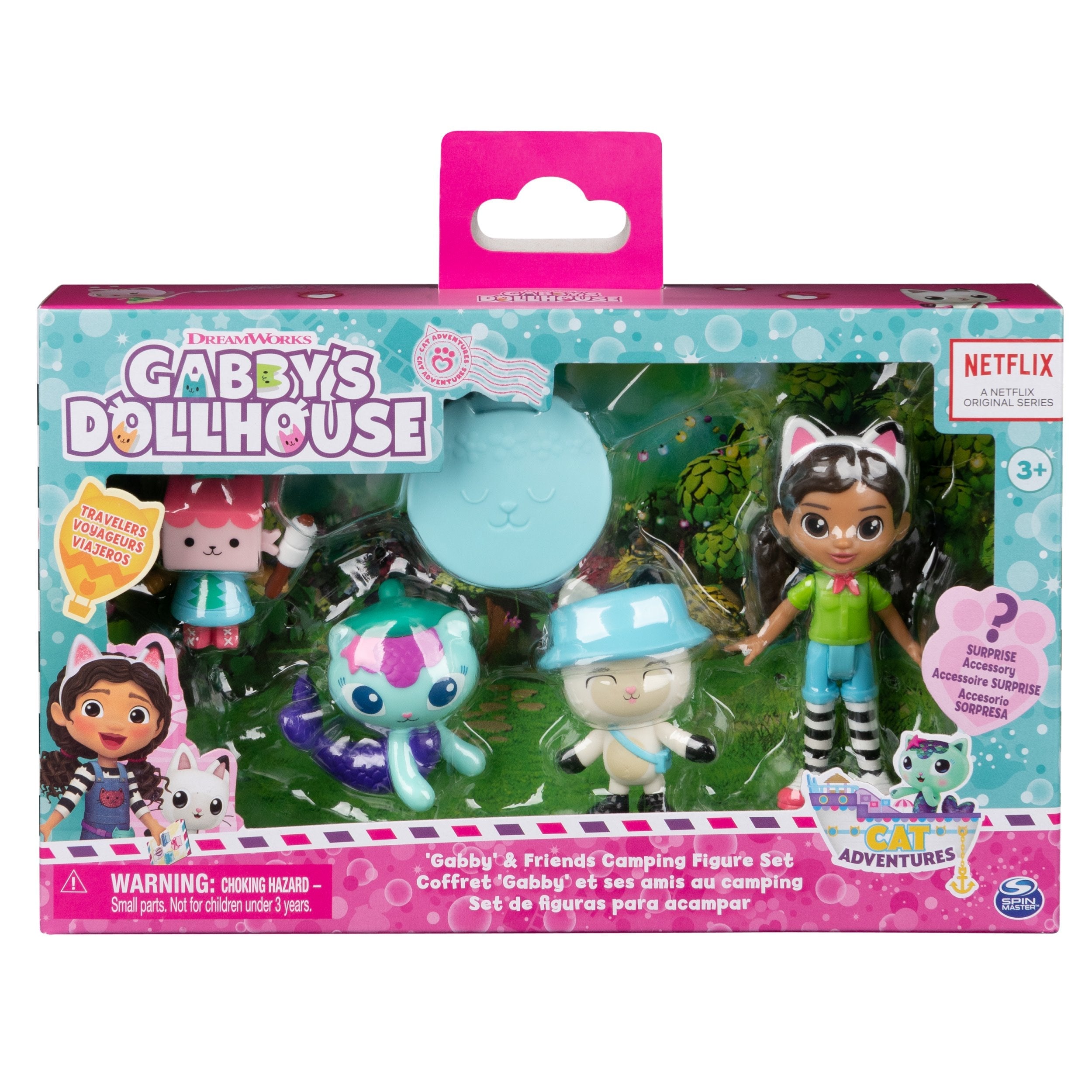 Spin Master Dreamworks Gabby'S Dollhouse Cat Adventures - Juego De Figuras Para Acampar, Figura De Juguete 6067225