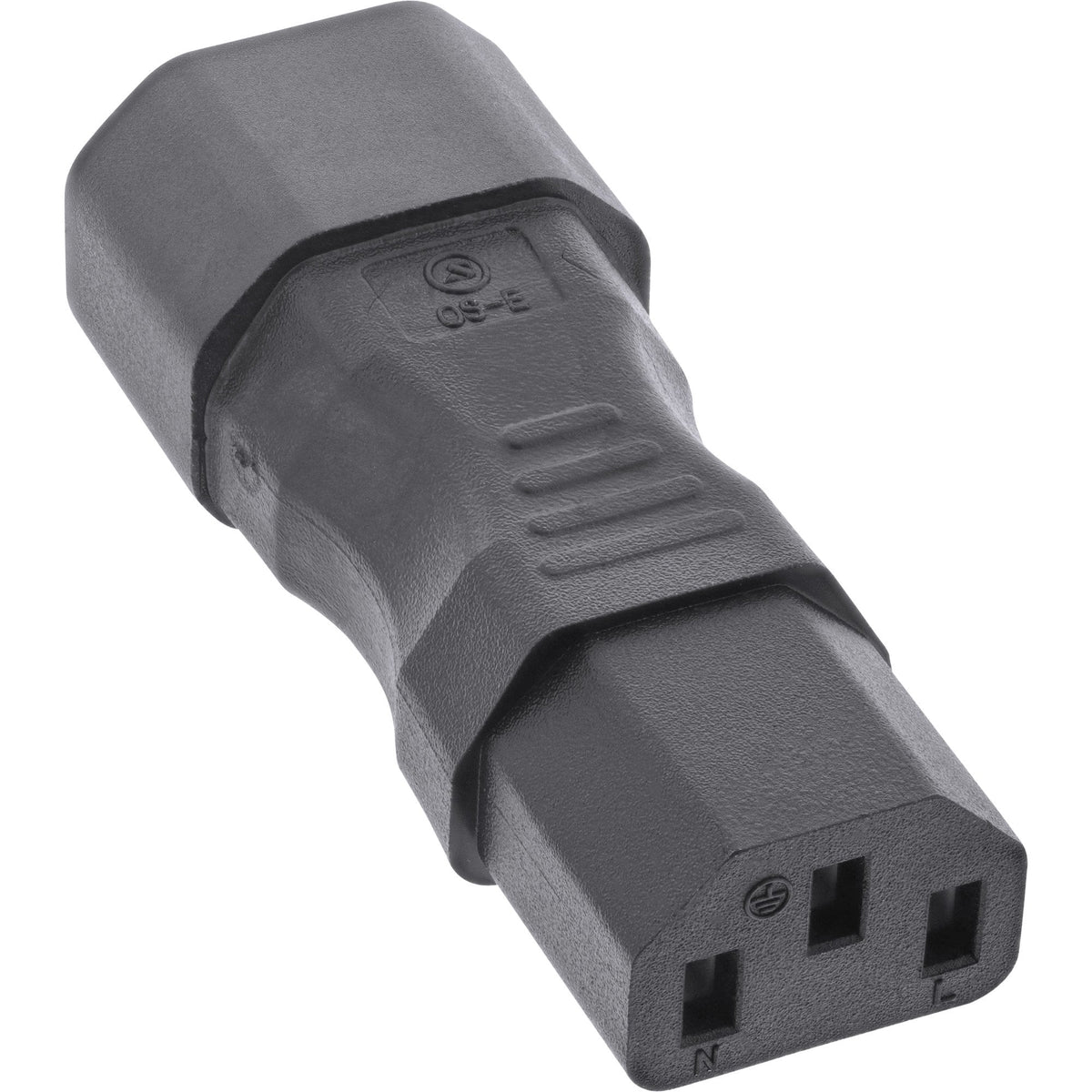 Adaptador Alimentación Inline Iec 60320 C14 / C13, 3 Pines
