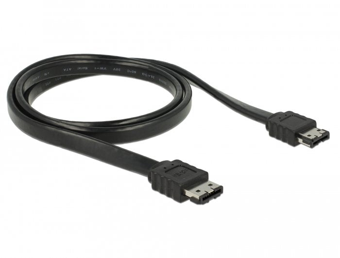 Delock 85640 Cable Esata 3 Gb/S Hembra > Esata Hembra De 1 M Negro