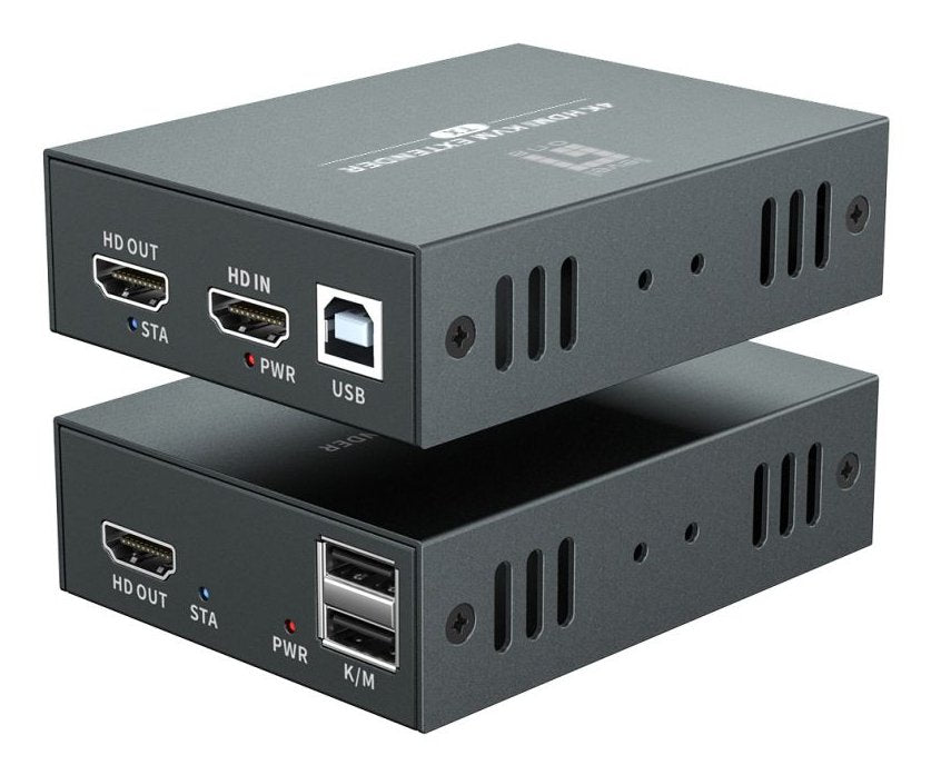 Levelone Hdmi Over Cat.5 6 Extender Kit 4k, 100m Negro