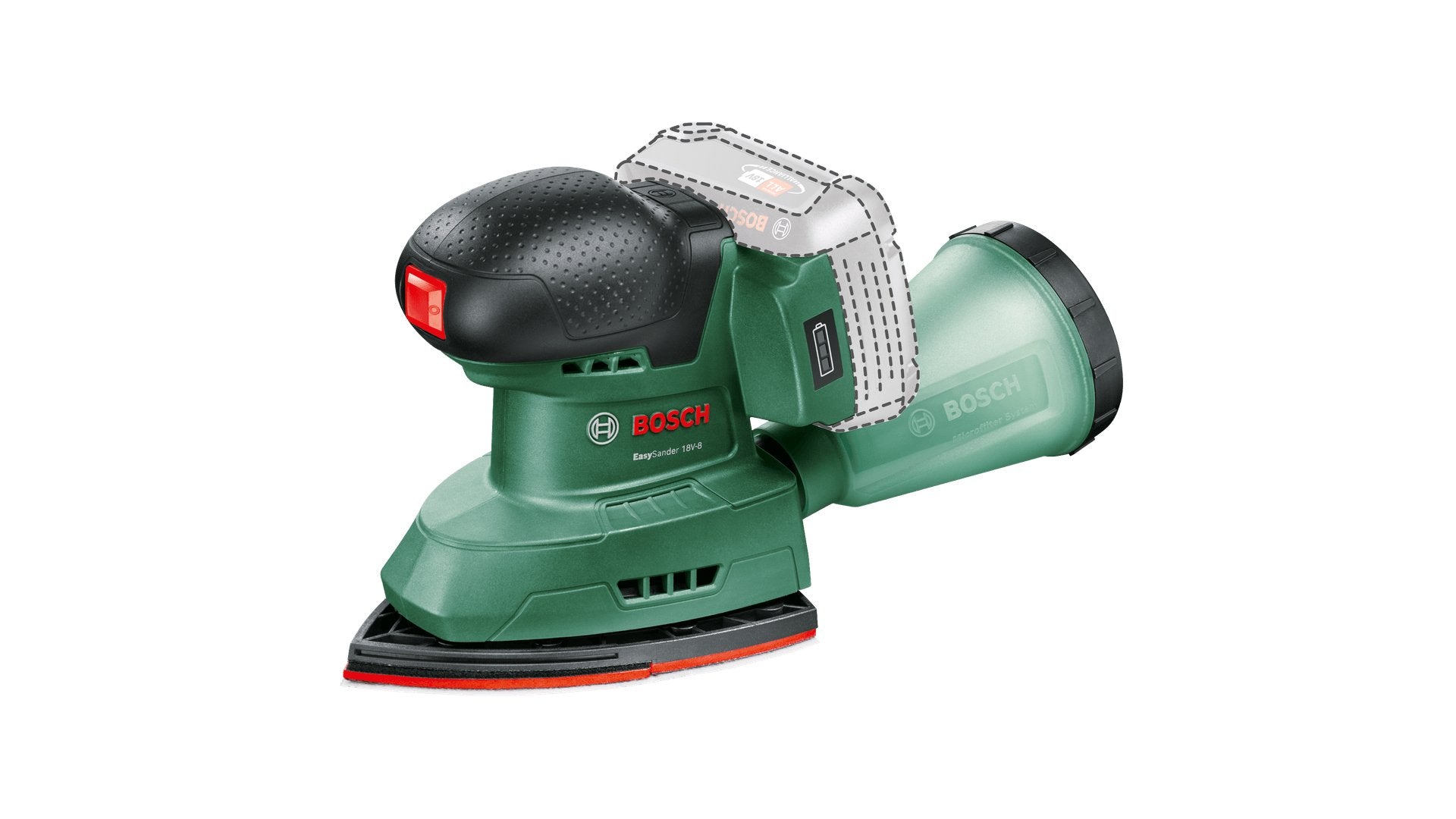 EAN 4053423231939 - Bosch EasySander 18V-8 Lijadora orbital 22000 OPM Negro, Verde imagen 1