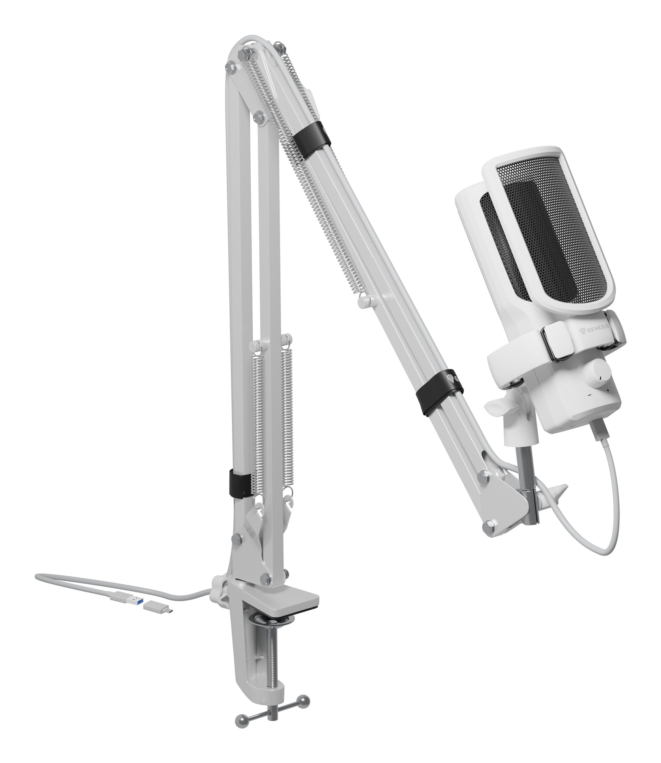 Micrófono Natec Genesis Radium 251 Usb Arm White