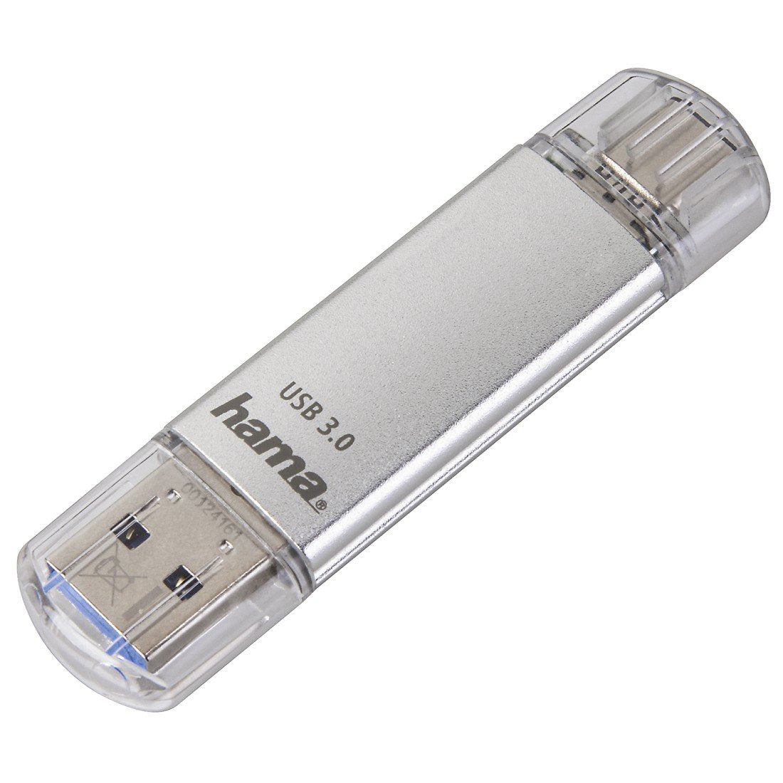 Hama Pendrive Usb-C 64 Gb Memoria Usb 3.1 Gen 1 De 40 Mb/S Conector Tipo C Plata