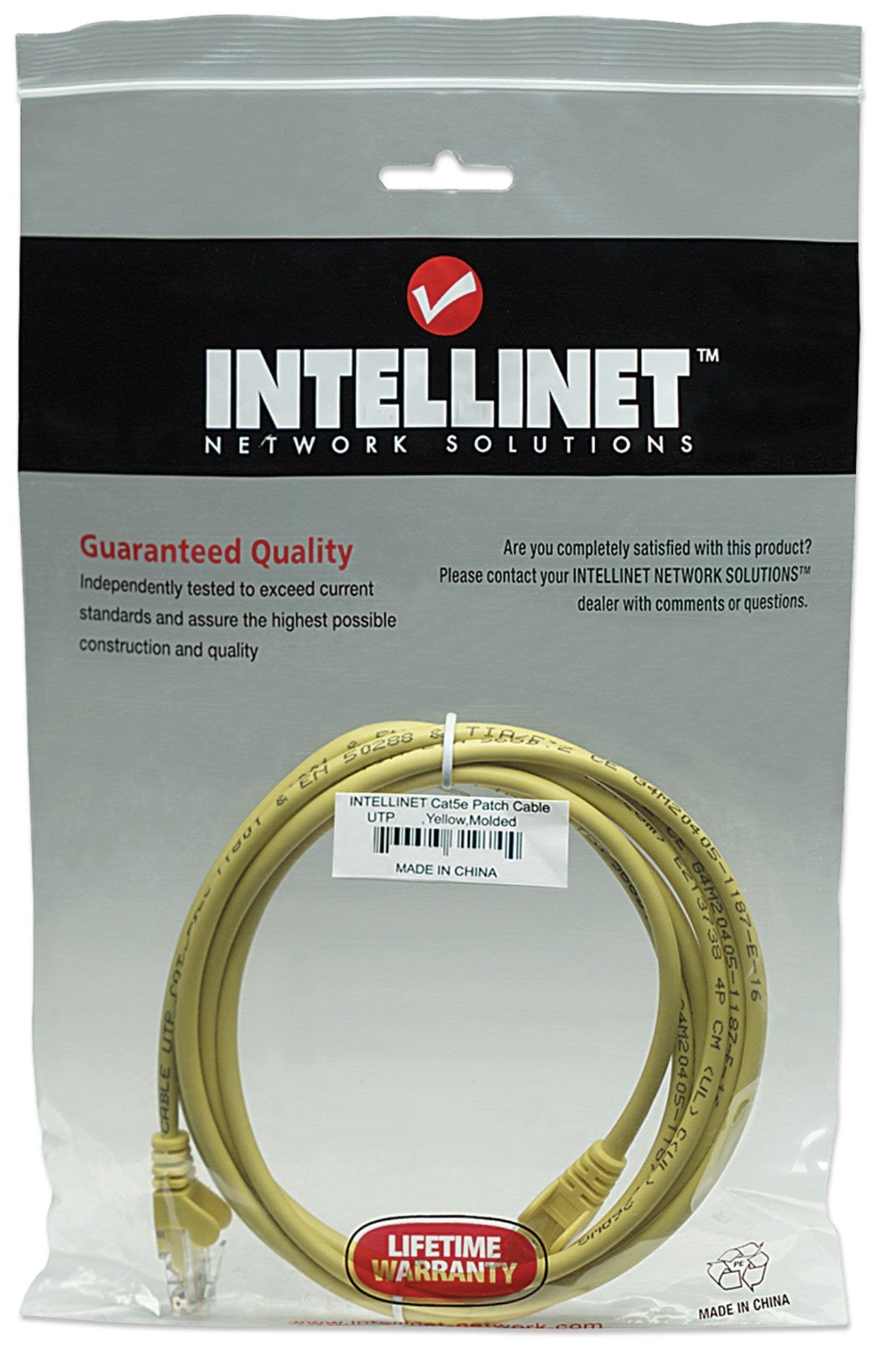 Intellinet Cat5e, Utp, 7.5m Cable De Red Amarillo 7,5 M U/Utp (Utp)