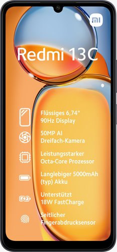 Smartphone Xiaomi Redmi 13c 8gb 256gb 6.74' Negro Medianoche