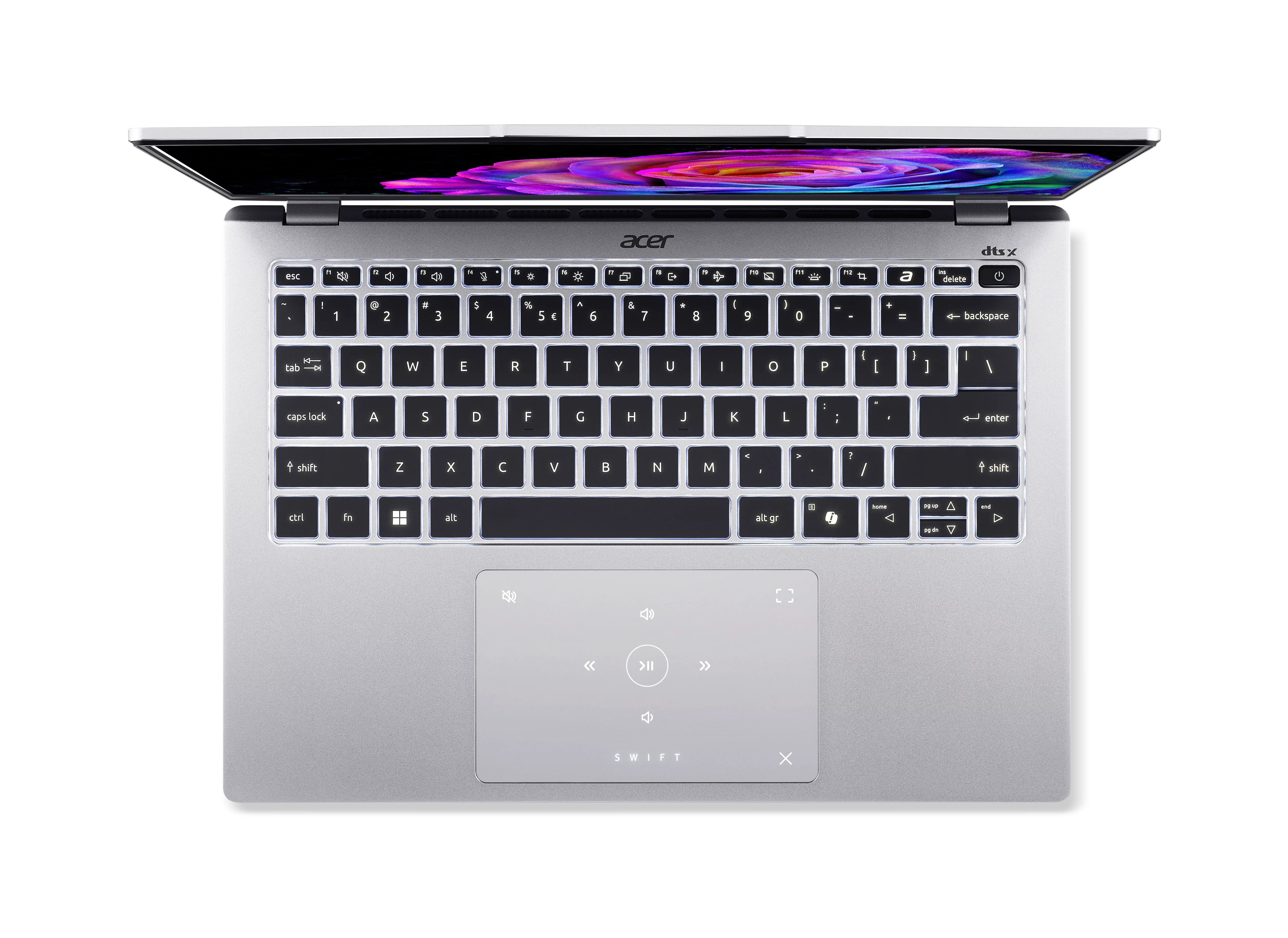 Portátil Acer Sfg14-73-73ey Intel Core Ultra7-258v 14" Oled  16gb 512gb W11h Plata