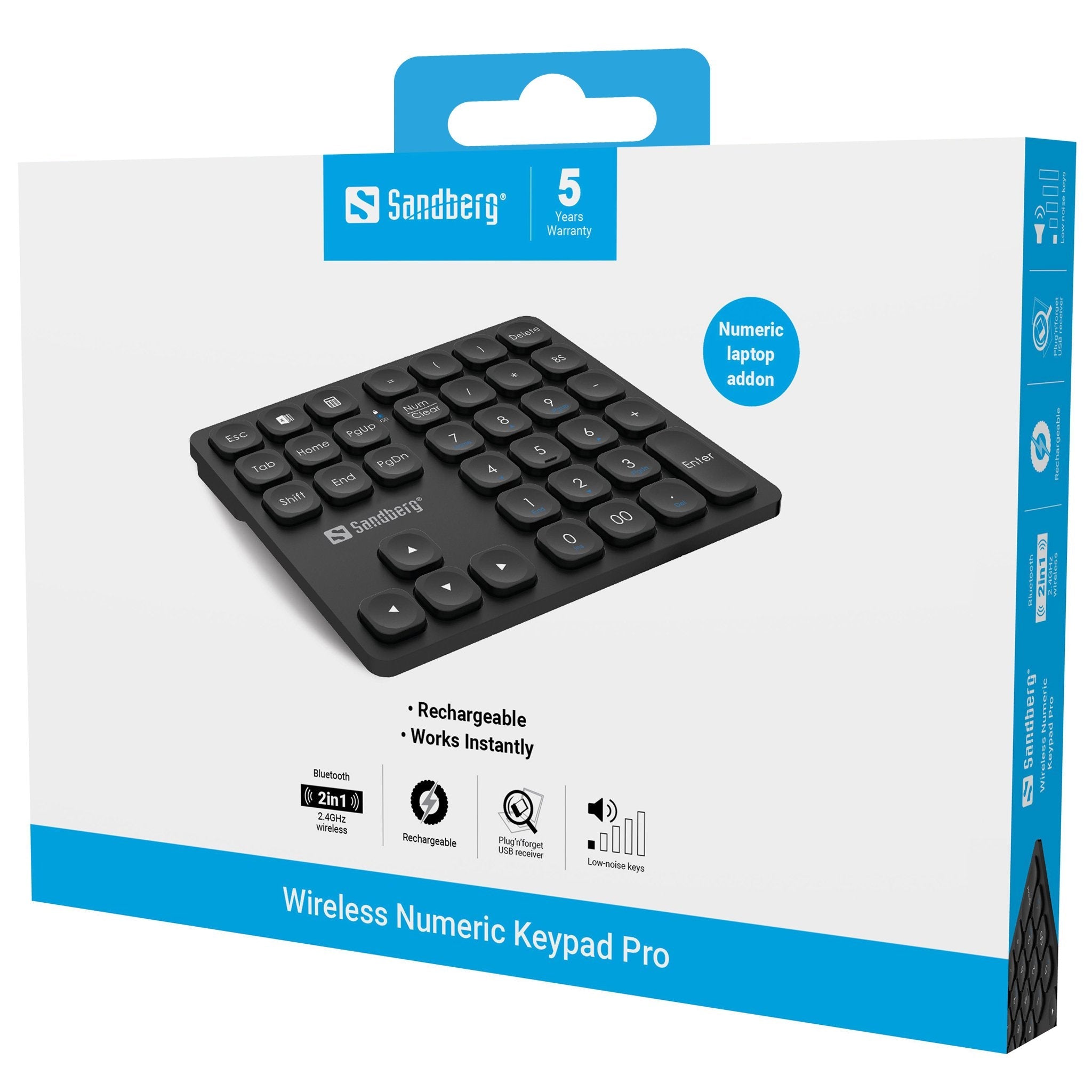 Teclado Sandberg Wireless Numeric Keypad Pro