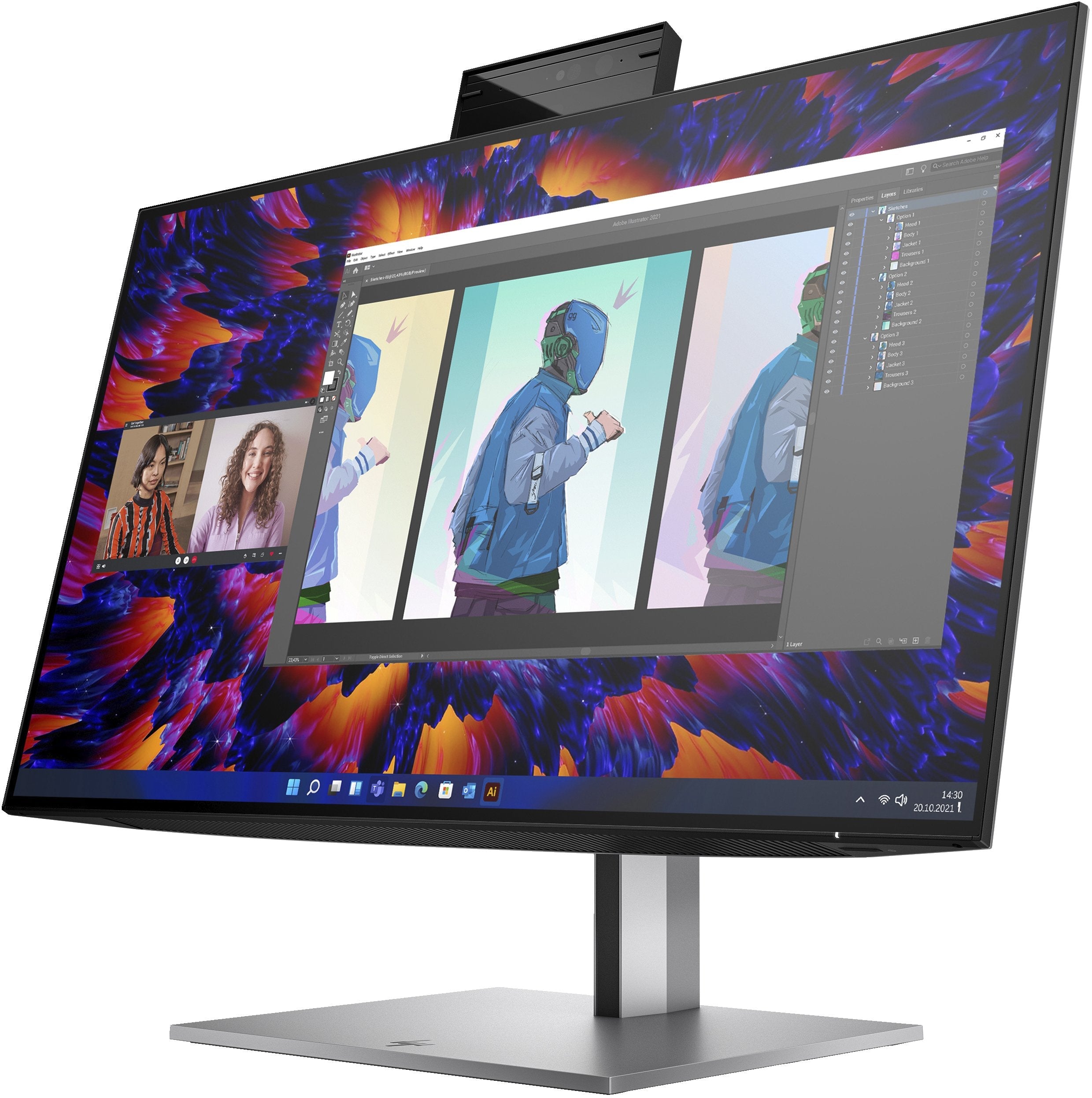 Hp Monitor Z24m G3 Qhd Usb-C Pd Workstation  23.8'' Ips 2560x1440 5ms Dp Hdmi Usb-C  Altavoces Camara Web 5mp Y  Microfono Integrados