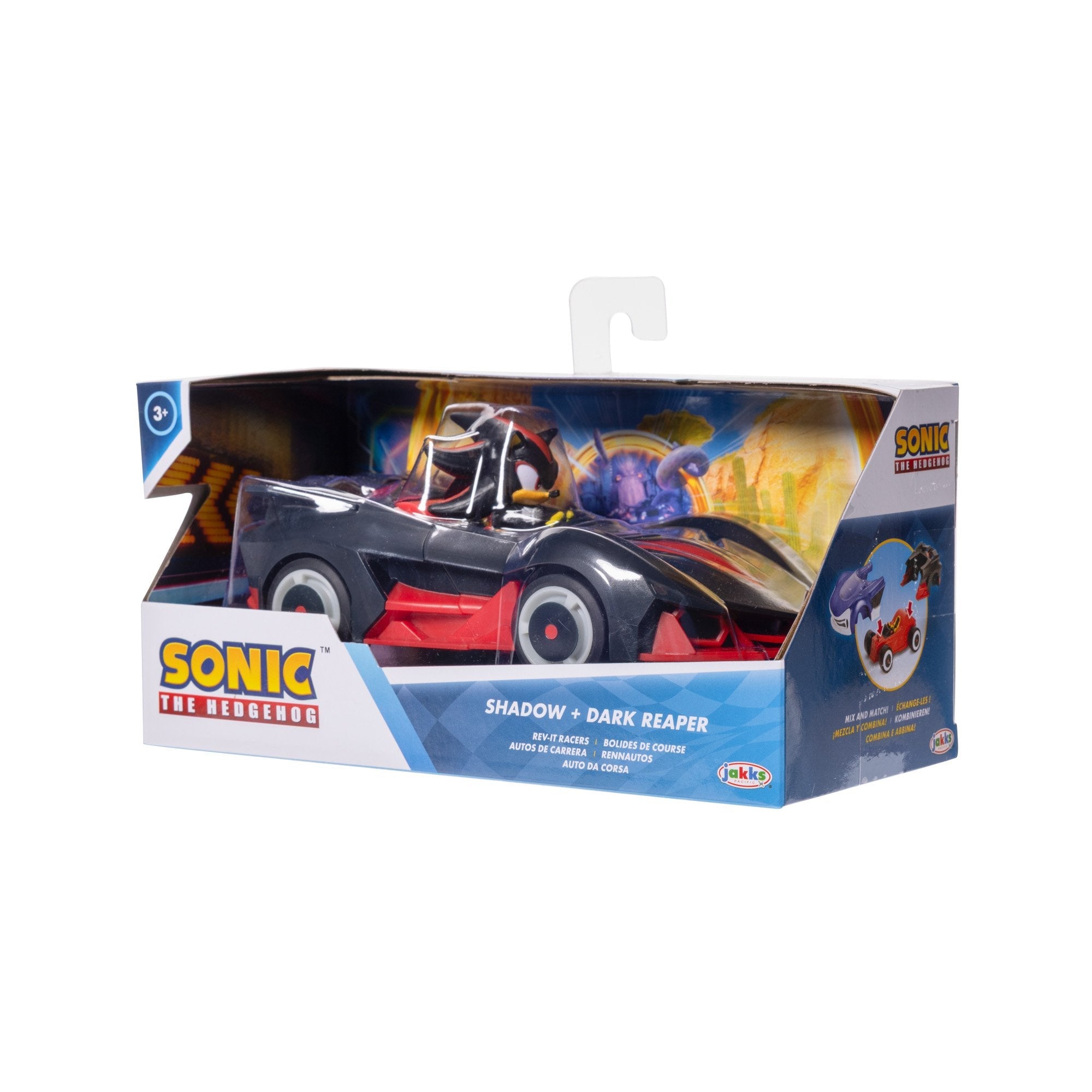 Vehiculo + Figura Sonic The Hedhehog 7cm Surtido
