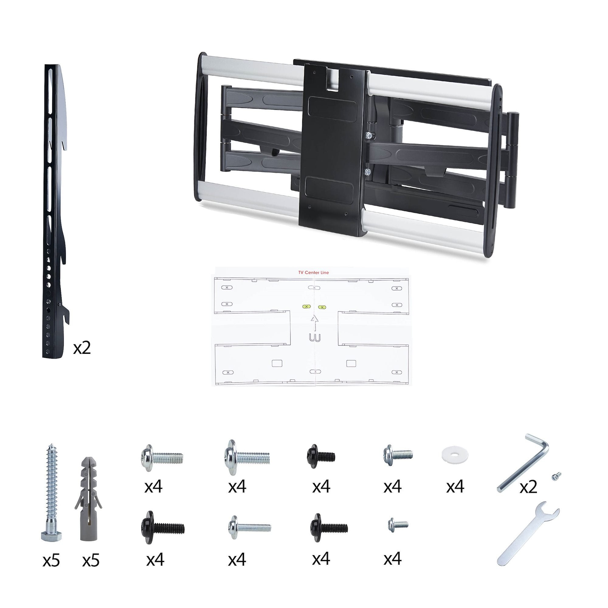 Startech.Com Ultraflache Vollbewegliche Tv-Soporte De Pared Fur Bildschirme Bis 65 Zoll Und 45 Kg Vesa 600x400 Flaches Design
