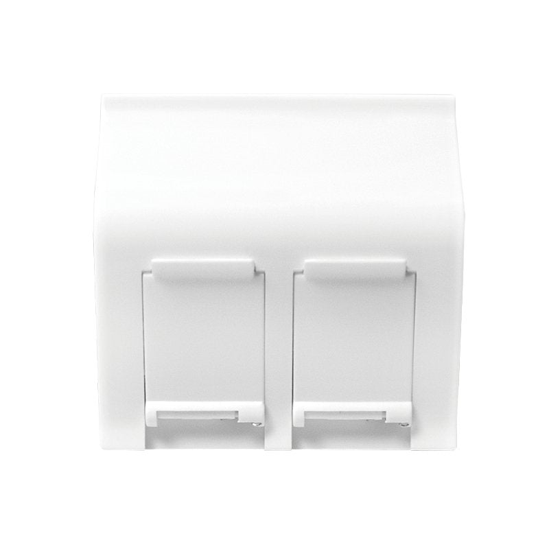Zub Logilink French Face Plate 45*45 Mm 2-Port White,  45° Type
