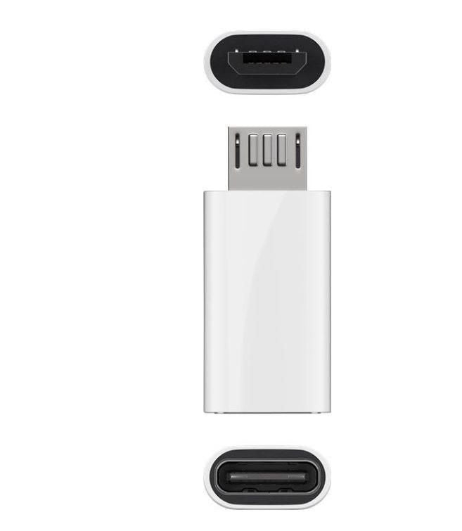Microconnect Usbmicrousbc Cambiador De Género Para Cable Micro-Usb B Usb C Blanco