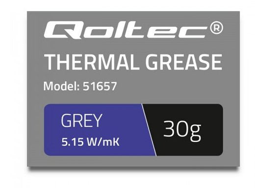 Qoltec 51657 Pasta Termica 5.15w M-K 30g Grey