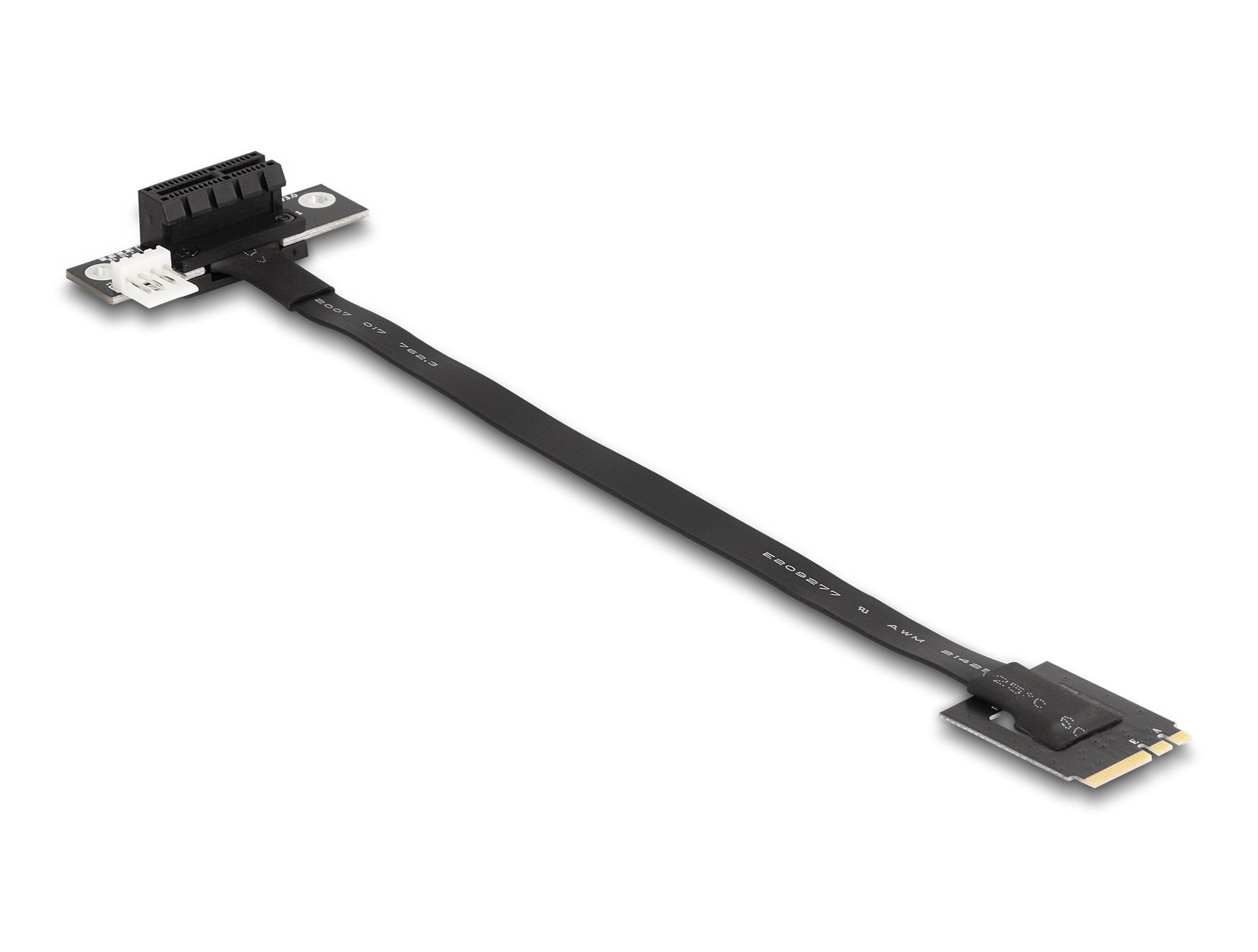 Delock 64217 Adaptador M.2 Clave A+E A Pcie X1 Nvme En Ángulo Con Cable De 20 Cm