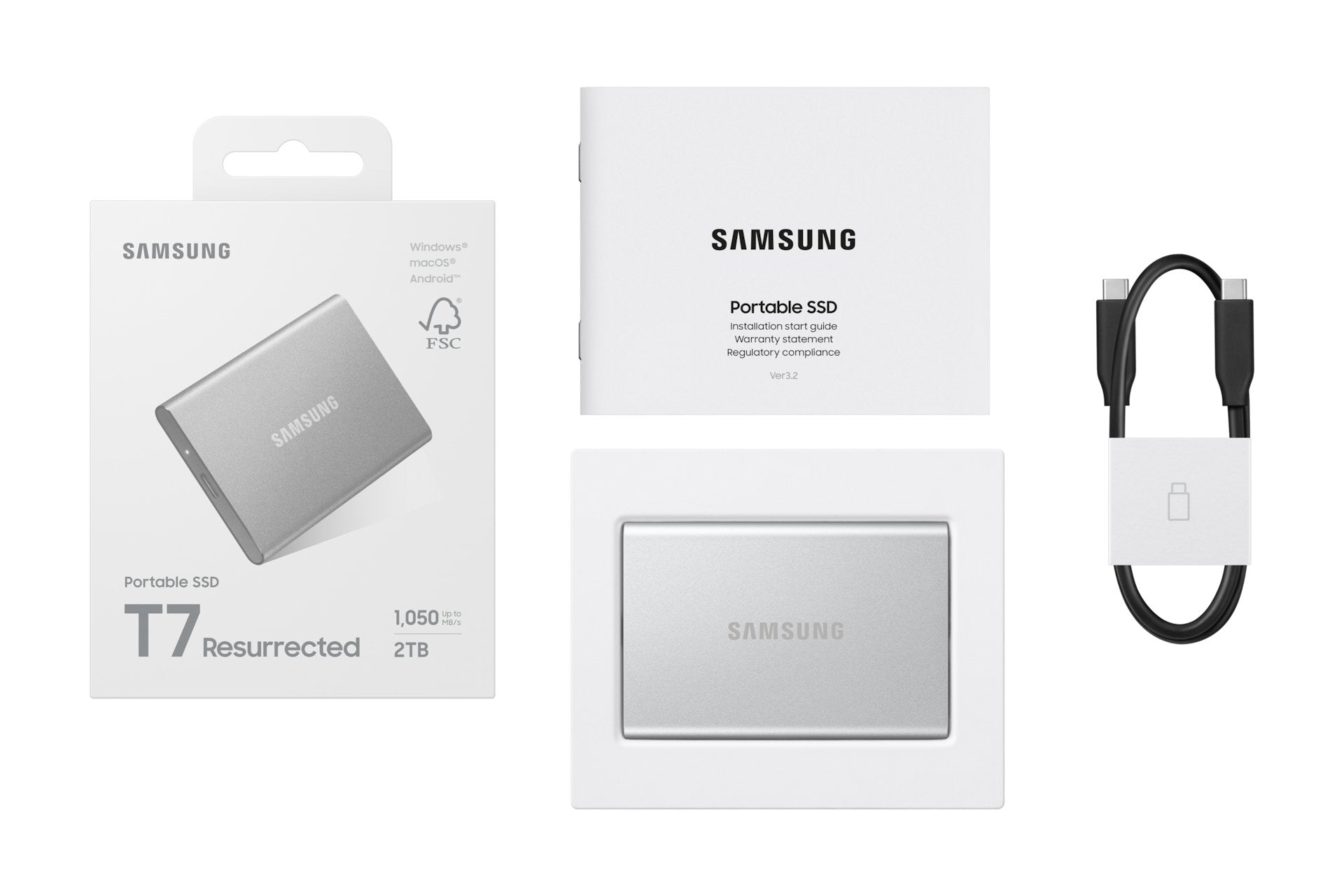 EAN 8806097817840 - Samsung MU-PD2T0G/WW unidad externa de estado sólido 2 TB USB Tipo C 3.2 Gen 2 (3.1 Gen 2) Plata imagen 12