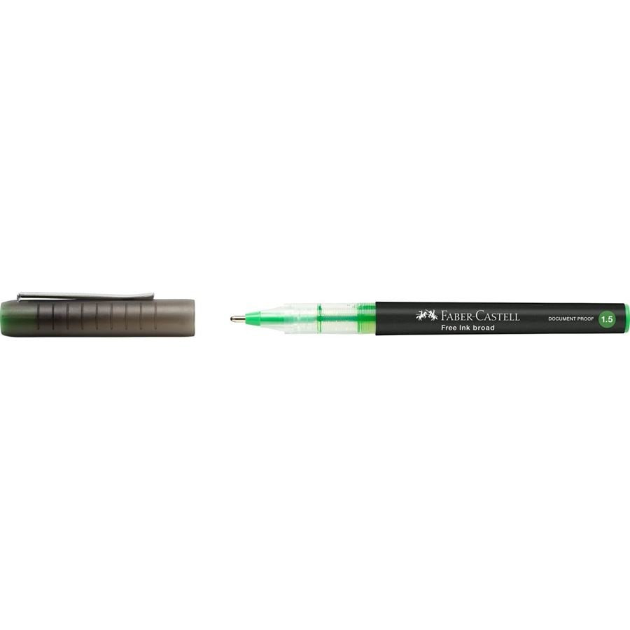 Faber-Castell Free Ink Roller De Tinta Gris 1.5 Mm Color De Escritura Verde